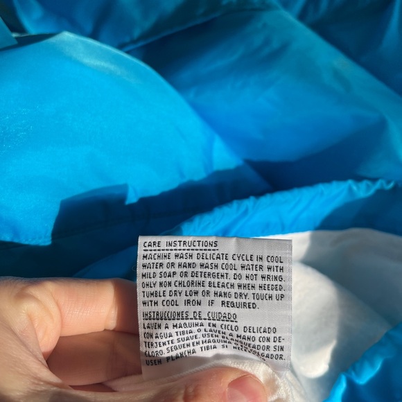 Vintage Blue Nylon Jacket with Front Buttons - Picture 8 of 8